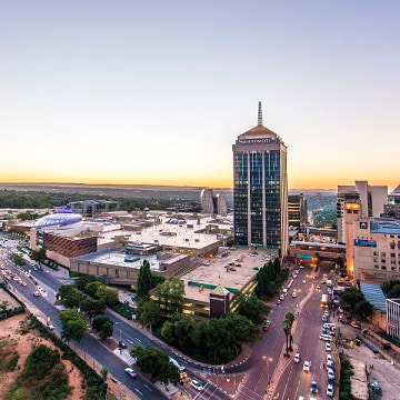 Sandton, the richest square mile in Africa and part of Gauteng's economic hub