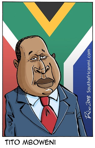 South Africa's finance minister Tito Mboweni
