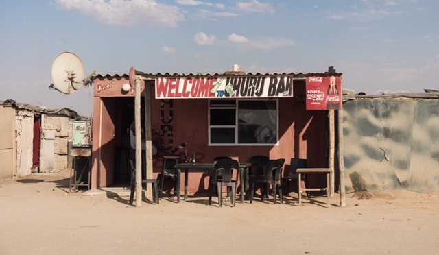 Informal spaza shop in South Africa