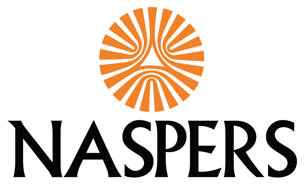 Naspers logo and stock valaution