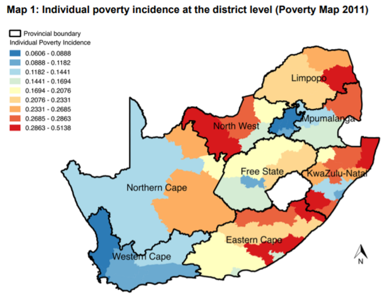 SA poverty map 3 July 2018 South African Market Insights